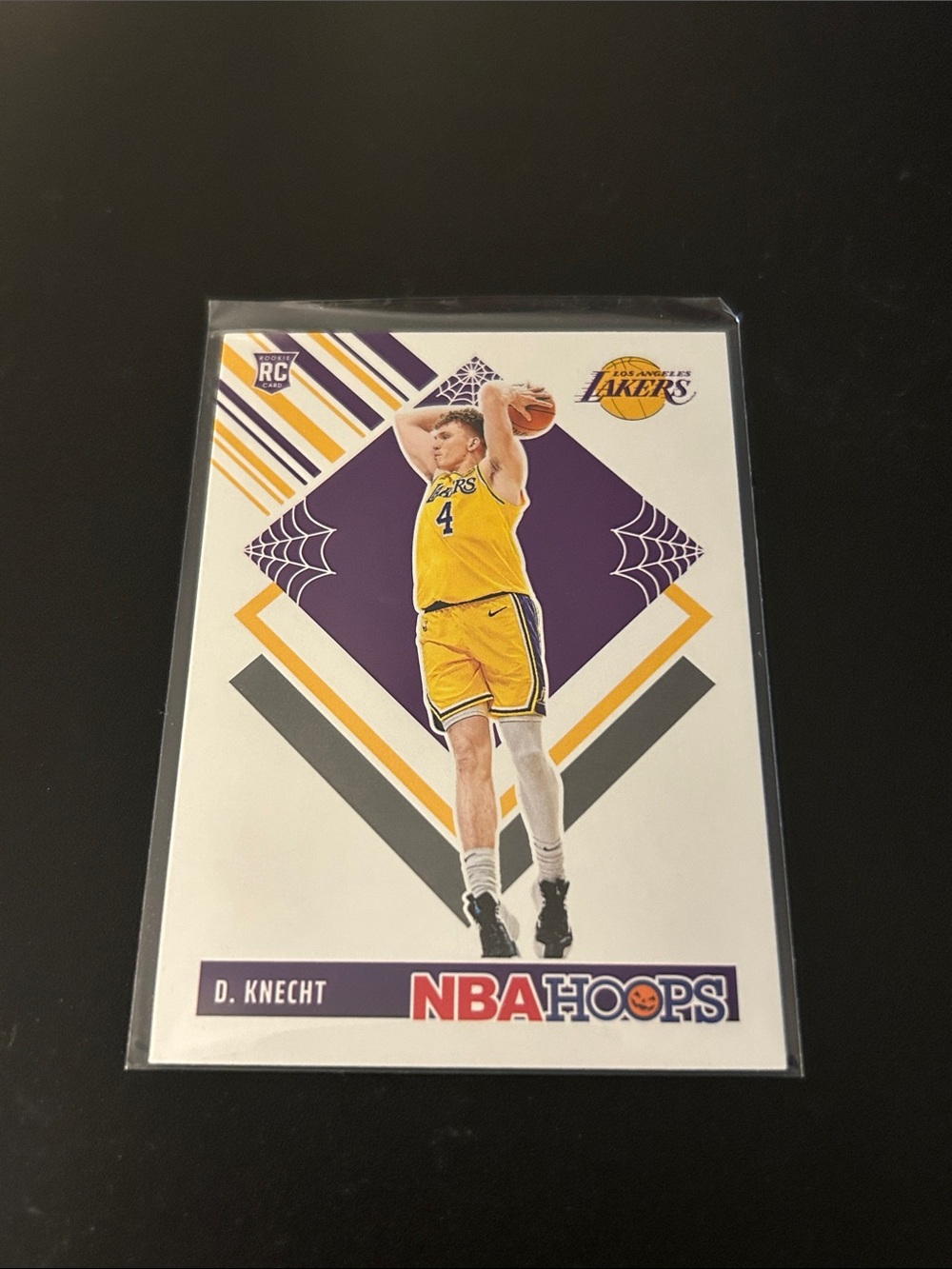 Dalton Knecht NBA Hoops Rookie Card - Los Angeles Lakers - Yellow/Purple